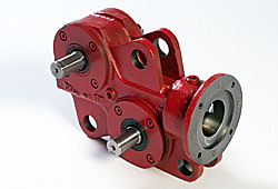 Worm gear with two output shafts