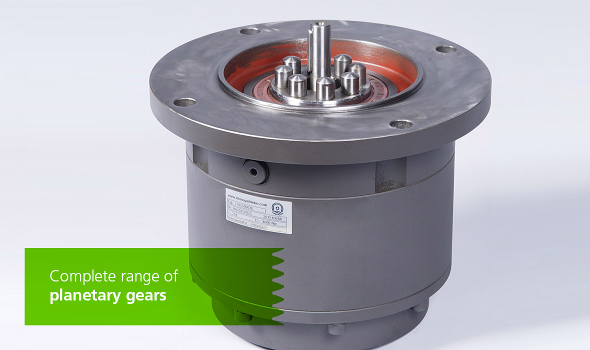 Complete range of planetary gears