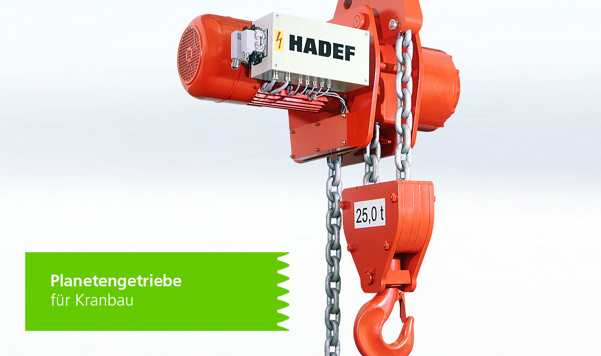 Planetengetriebe für Kranbau