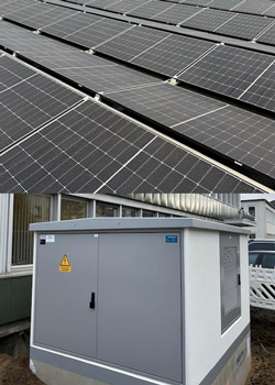 Inbetriebnahme unserer neuen PV- Anlage und des Trafos