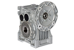 Modul Schnecken-Stirnrad-Getriebe mit Motorflansch