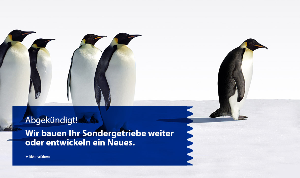 Abgekündigt! Wir bauen Ihr Sondergetriebe weiter oder entwickeln ein Neues.
