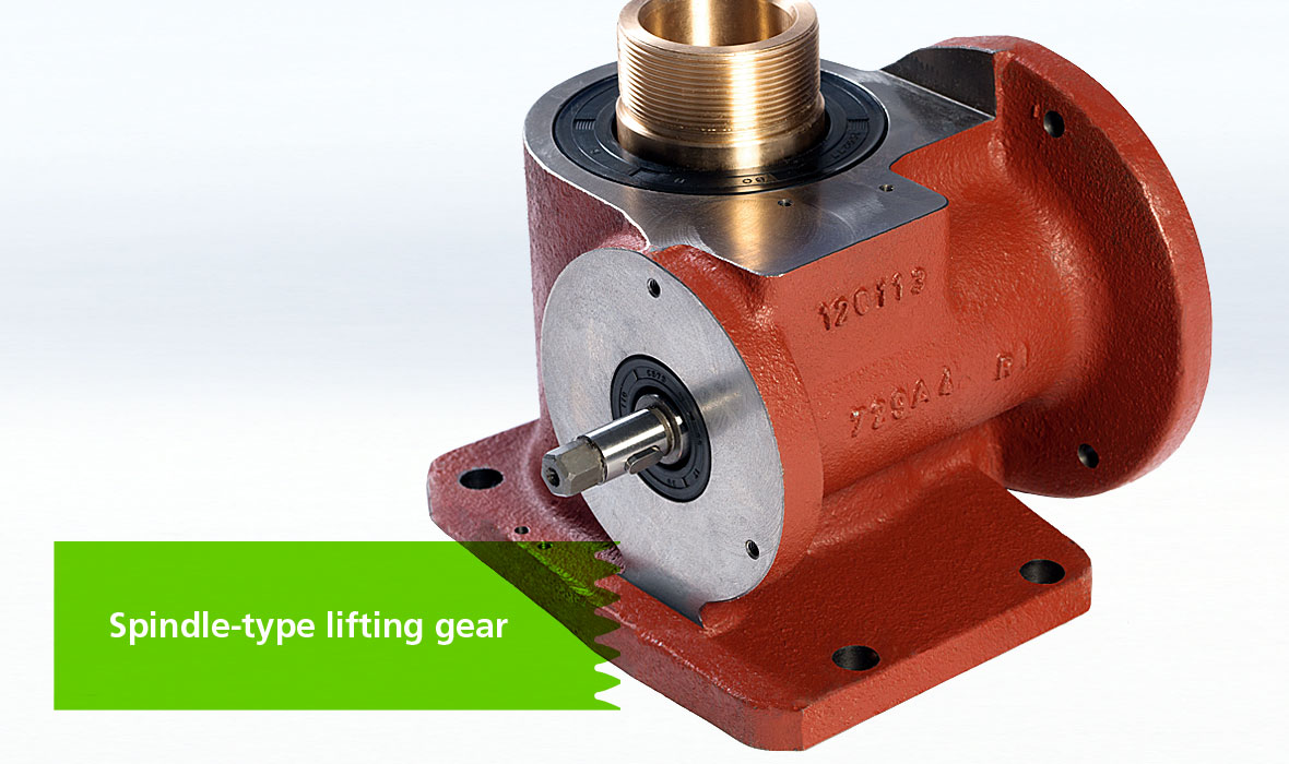 Spindle-type lifting gear