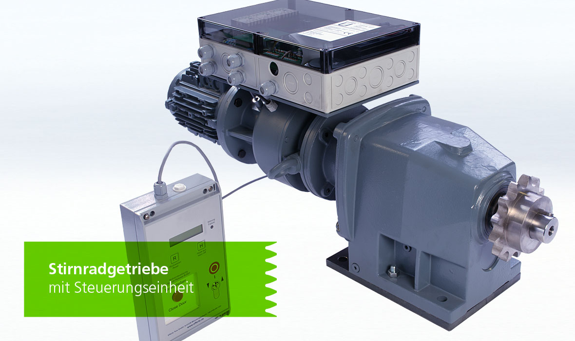 Stirnradgetriebe mit Steuerungseinheit